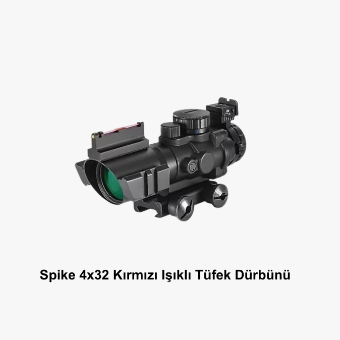 Spike 4x32 Kırmızı Işıklı Tüfek Dürbünü