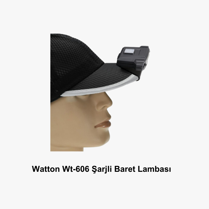 Watton Wt-606 Şarjli Baret Lambası