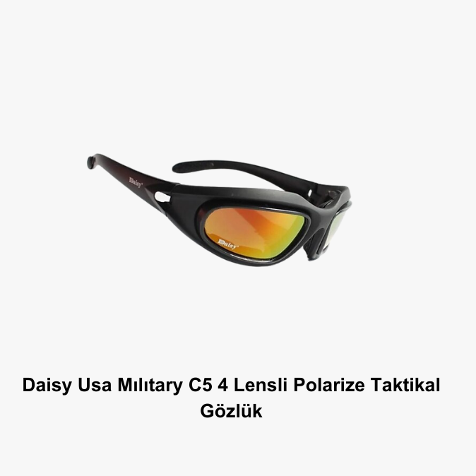 Daisy Usa Mılıtary C5 4 Lensli Polarize Taktikal Gözlük